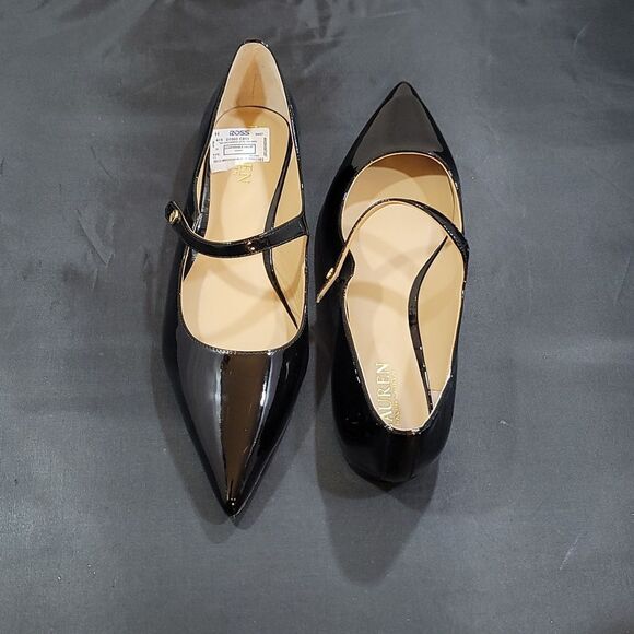 BRAND NEW LAUREN RALPH LAUREN LONDYN PATENT LEATHER MARY JANE BALLET FLATS - Picture 5 of 16